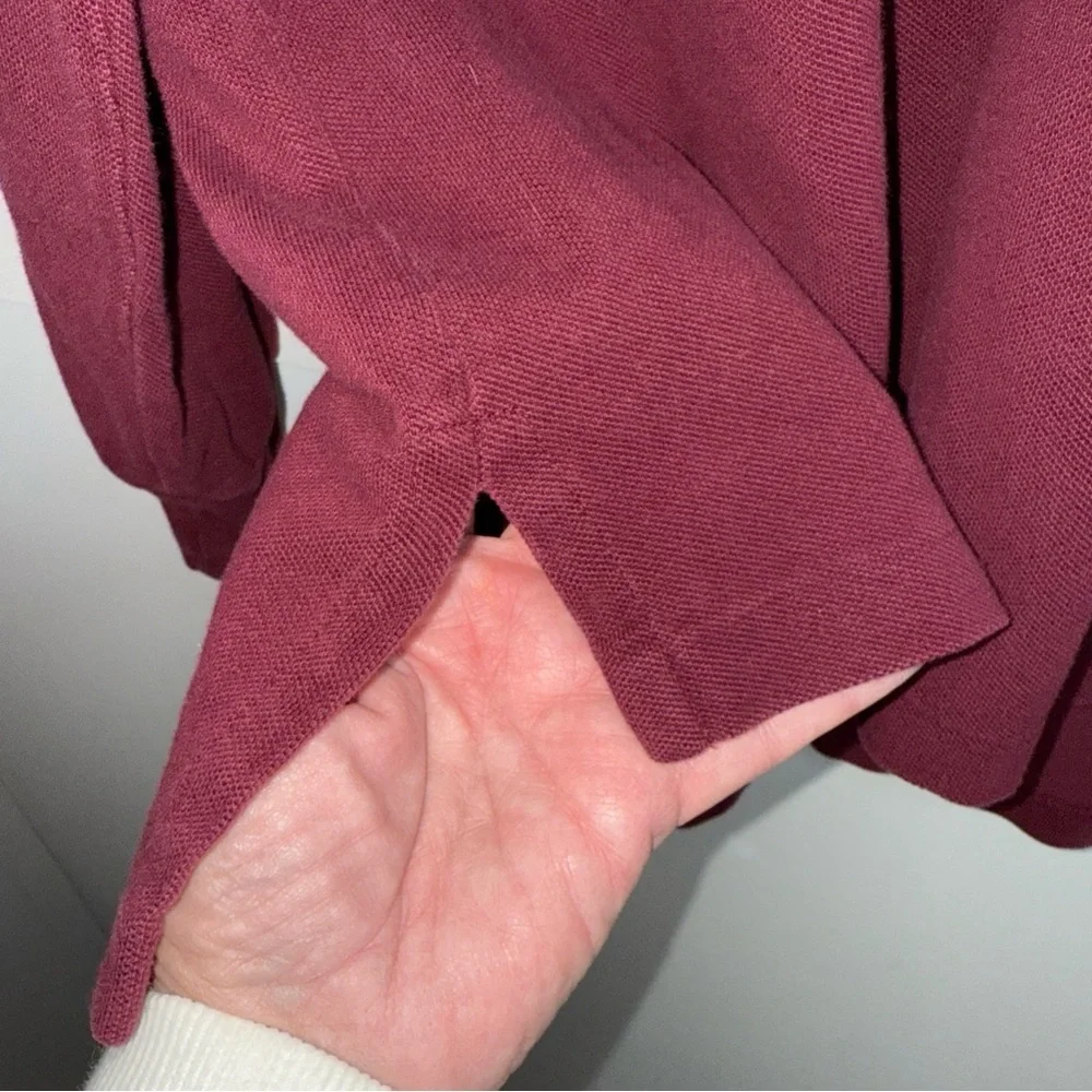 Vintage Ralph Lauren Maroon Long Sleeve Polo With DOUBLE Green Pony’s #3